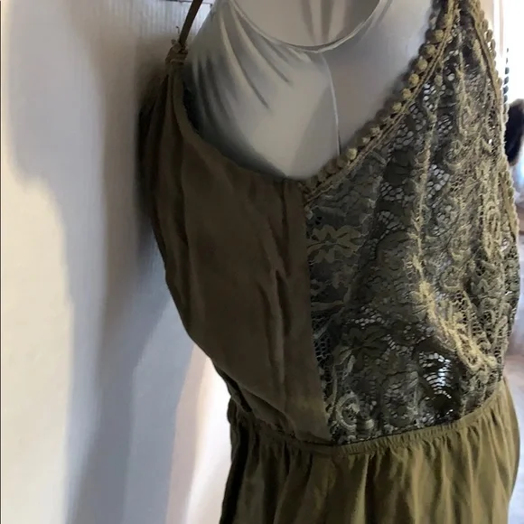 SALE!! Green tank jumper romper. - Picture 7 of 8